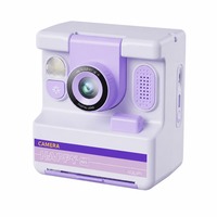 Appareil photo instantané pour enfants, écran IPS HD 2,4 pouces, photo et vidéo, carte TF 32 Go, appareil photo à clapet avec flash, 11 langues, OEM/ODM, ABS, pour les enfants de 7 à 14 ans