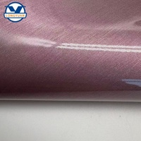 Film métallique élastique en cuir PU pour la fabrication de sacs à main de luxe, cuir synthétique