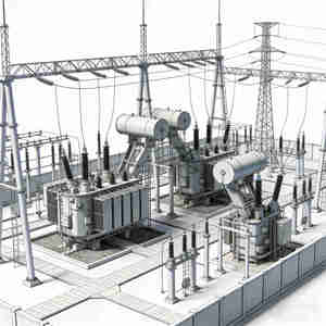 Structure en acier pour postes <span class=keywords><strong>de</strong></span> transformation à longue durée <span class=keywords><strong>de</strong></span> vie, résistante à la corrosion et aux tremblements <span class=keywords><strong>de</strong></span> <span class=keywords><strong>terre</strong></span> - Product Image 1