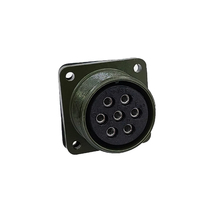 Connecteur circulaire 7 broches MIL-C-5015 MS3102A 20-15S (prise) et MS3106A 20-15P (prise mâle) compatible avec Amphenol MS5015
