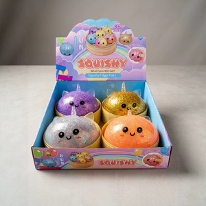 Wholesale Cute Halloween Acrylic Metal Filled Squeeze Toys Steamed Bun Pattern Slow Rising Stress Relief Fidget Toys <b>Kids</b> Party - Product Image 6