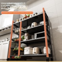 Keuken groentemand trolley keuken opbergrek verrijdbare rolwagen voor fruit magnetron keuken organizer