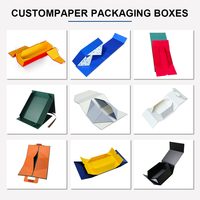 Boîte cadeau pliable magnétique personnalisée, boîte d'emballage en papier rigide pliable pour produits électroniques