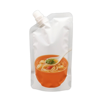 Sac d'emballage de sauce ketchup en plastique aluminium de qualité alimentaire personnalisé pour sauce piment et ail pochette de sauce barbecue à bec verseur debout pour pâte de tomate