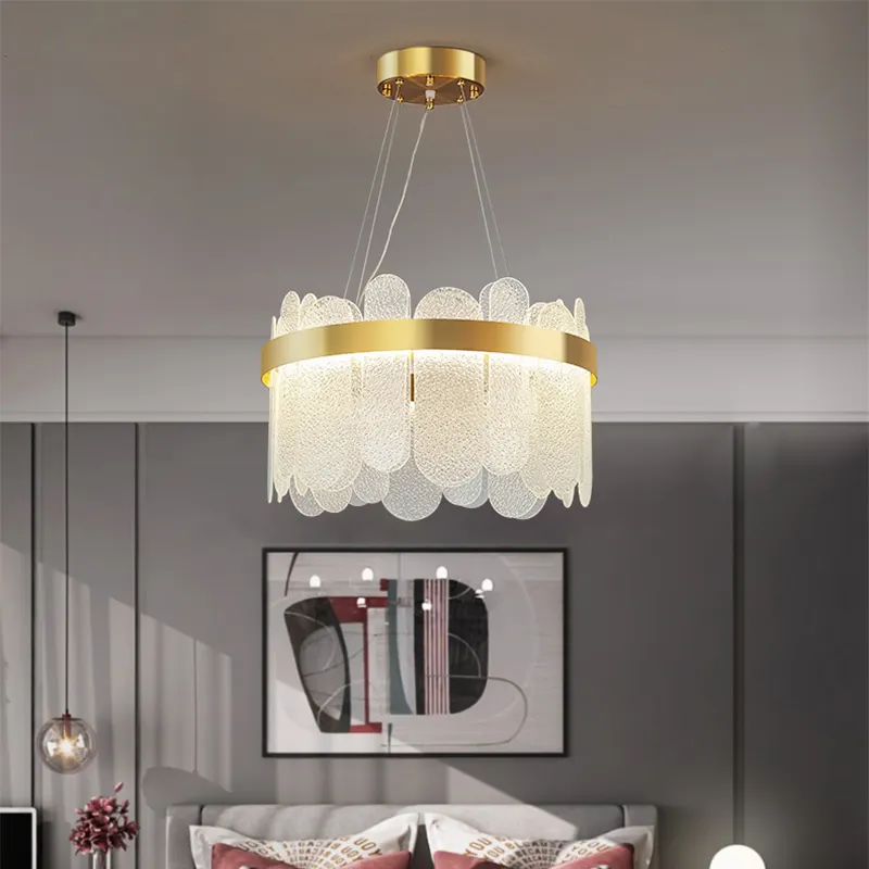 Casa appesa lampada a Led in cristallo illuminazione a soffitto lampadari moderni soffitto per soggiorno decorativo