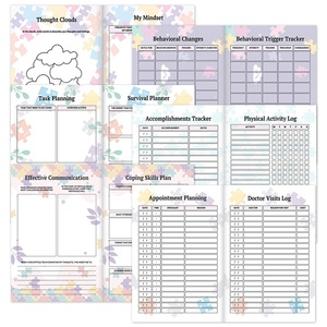 Carpeta de Cuidado para Autismo, 120 Páginas, <span class=keywords><strong>Libro</strong></span> de Plan de Cuidado para Autismo, <span class=keywords><strong>Regalo</strong></span> para Pacientes Autistas - Product Image 2