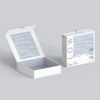 Boîte cadeau en carton ondulé recyclable avec couvercle magnétique personnalisé, écologique, avec logo personnalisé, emballage réutilisable