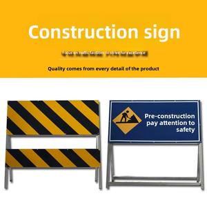Yol yapımı için promosyon trafik işareti tabelası dayanıklı metalden yapılmış yansıtıcı mühendislik işaretleri - Product Image 2