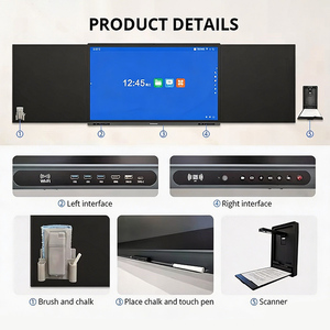 หน้าจอสัมผัสอัจฉริยะสำหรับการศึกษาขนาด 75 86 98 นิ้ว ความละเอียด 4K สำหรับห้องเรียนอัจฉริยะ กระดานดำนาโน - Product Image 5