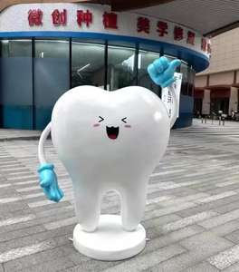 Sculpture <span class=keywords><strong>dentaire</strong></span> artisanale de style dessin animé, statues de brosses à dents grandeur nature pour la <span class=keywords><strong>d</strong></span>écoration de l'entrée du hall <span class=keywords><strong>d</strong></span>'hôpital, du bureau - Product Image 3