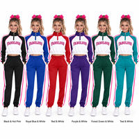 Ensemble de survêtement personnalisé pour cheerleading, enfants, jeunes, adultes, unisexe, pull à fermeture éclair, pantalon de jogging, survêtement d'équipe