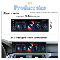 Écran de voiture Android 14,9 pouces, autoradio pour BMW Série 5 Gt F10 F11 F07 F18 G30 G38 2010-2019