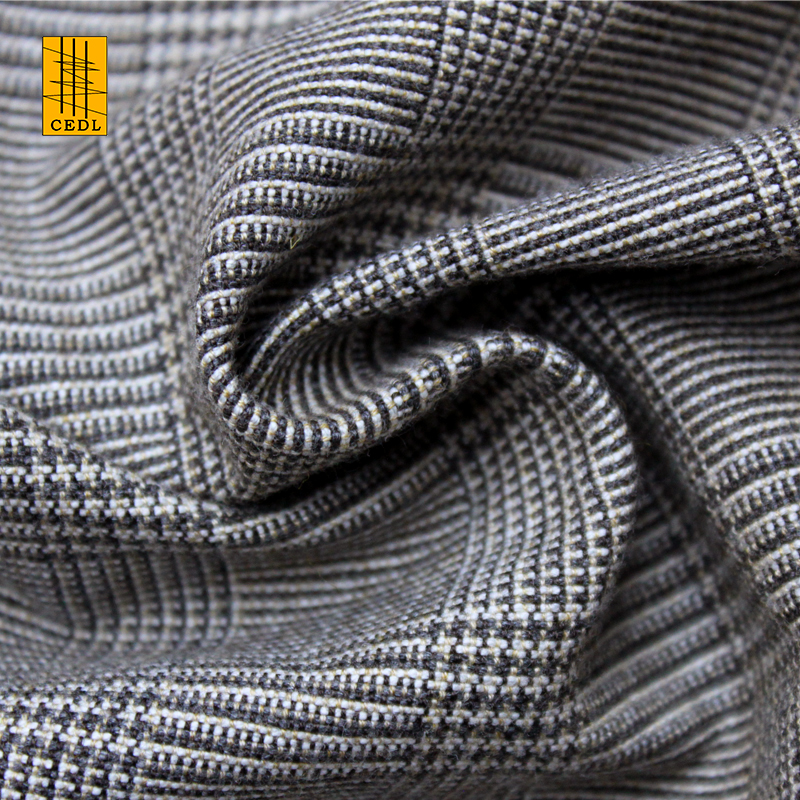 Высококачественная модная смешанная пряжа окрашенная клетчатая ткань для костюма пальто