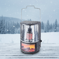 Nouveau design 2026 – Réchaud de camping mobile 2-en-1 en acier inoxydable moderne et chauffage d'extérieur pour patio