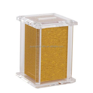 Boîte de charité en acrylique personnalisée de luxe Judaica Traditions Boîte de tzedakah en acrylique givré pour cadeaux juifs - Product Image 6
