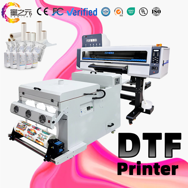 2024 Explosion 60cm  Two Heads I3200 I600 With White Ink Circulation System  Pet Film T Shirt DTF Printer