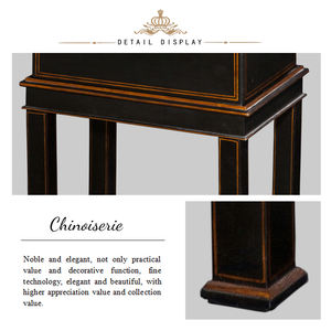 Mueble de Madera Maciza de Estilo Moderno de Mediados de Siglo, Serie Americana Yips LD-1403-1060, con Diseño Floral Hecho a Mano, para el Recibidor - Product Image 5