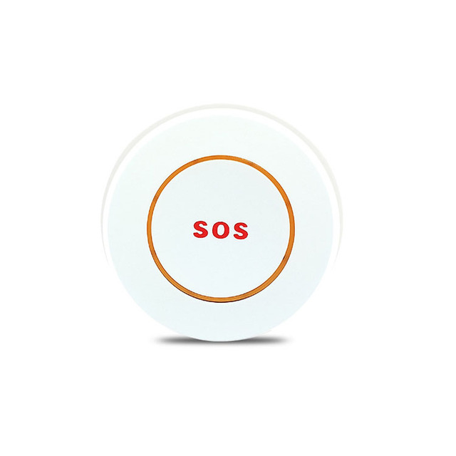 1 Button Round 6V 433Mhz Wireless Remote Control Switch , SOS Panic Button Doorbell EV1527 Chip Learning Type