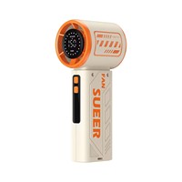 Mini ventilateur portable à main - Ventilateur turbo avec 150 vitesses de vent, 3600 mAh et charge USB Type-C 5W