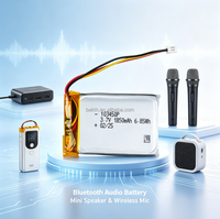 Batterie rechargeable au lithium polymère 3,7 V 1850 mAh, batterie Li-polymère personnalisée OEM pour appareils GPS Bluetooth