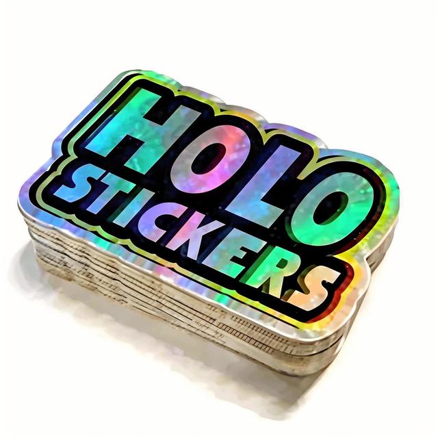 Custom Logo Vinyl Die Cut Laser Stickers Waterproof Holographic Decals for Laptop Home Decoration Anti-UV Stickers