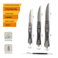 Couteau de défense personnel pliable en forme de stylo, mini couteau de chasse de poche, éplucheur de fruits, porte-clés pour femmes, livraison gratuite, échantillon