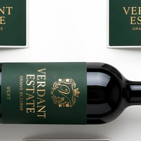 Étiquettes de bouteilles de vin personnalisées, autocollants en feuille d'or, étiquettes en papier gaufré pour les vignobles de boutique