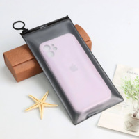 Logotipo impreso personalizado reutilizable pequeña joyería fundas de teléfono calcetines plástico esmerilado embalaje Pvc Zip Lock bolsa