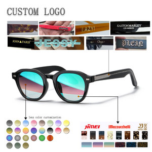 Lunettes de soleil rondes à monture complète, verres miroir, légères, unisexes, mode décontractée, pour adultes - Product Image 2