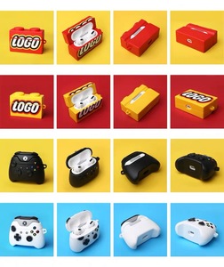 Étui pour écouteurs Airpods 1/2 Airpods Pro 3, design mignon et tendance, nombreux motifs de dessins animés, silicone souple anti-chute avec crochet - Product Image 4