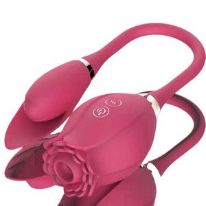 Vibrateur manuel Ye Lianhua Rose Sucker W-555 en ABS et silicone pour masturbation féminine et stimulation mammaire - Product Image 1
