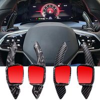 Palanca de cambios con impresión de fibra de carbono ABS para Volkswagen Amarok VW Jetta Nivus Virtus T-Cross Golf MK8 R GTI Crossfox