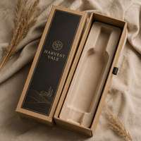 Boîte cadeau pour vin personnalisée de luxe avec fermeture magnétique, boîte d'emballage rigide en papier pour vin avec insert en mousse