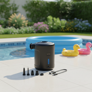 Bomba <span class=keywords><strong>de</strong></span> Aire Eléctrica Directa <span class=keywords><strong>de</strong></span> Fábrica para Inflado Rápido, para Acampar al Aire Libre, <span class=keywords><strong>Viajes</strong></span> por Carretera, Uso Diario, Bomba para Colchones Inflables, Bomba para Flotadores <span class=keywords><strong>de</strong></span> Piscina - Product Image 1