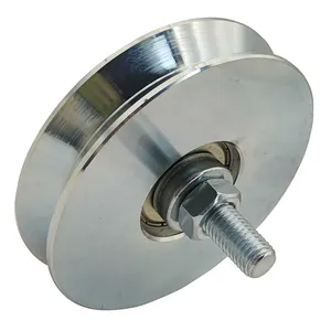 <span class=keywords><strong>Precio</strong></span> <span class=keywords><strong>de</strong></span> fábrica competitivo, alta calidad, resistente al óxido, rueda <span class=keywords><strong>de</strong></span> puerta corredera con ranura en V con perno <span class=keywords><strong>de</strong></span> soporte - Product Image 1