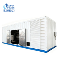 Groupe électrogène diesel triphasé silencieux 1000KVA-1500KVA Démarrage automatique Démarrage à distance 50/60Hz 380V Prêt à être expédié Haute qualité Diesel