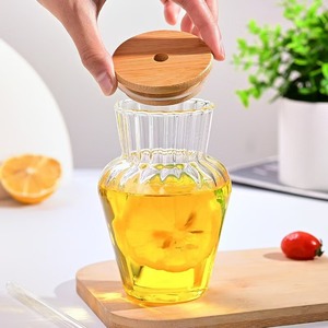 Taza de café de vidrio transparente NOVARE, tapa de 450mL, taza para beber en el hogar, Pajita, regalo de cumpleaños para amigos, vasos de vidrio para Tequila - Product Image 2