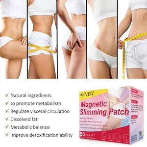 ALIVER Slim Patch Fat Burn Weight Loss Natural Magnetic Navel Slimming Patches