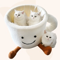 2025 nouvelle tasse à café amusante tasse de dessin animé créatif de grande valeur lit chaud pour animaux de compagnie lit de chat