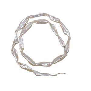 Collar de Perlas de Agua Dulce Naturales Alienígenas de Calidad Superior, Perlas Pipa Blancas y Doradas Coloridas, Accesorios de Joyería Semi-Acabados para DIY - Product Image 5