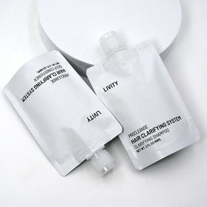 Pochette souple à bec verseur <span class=keywords><strong>de</strong></span> haute qualité, 90 ml (3 oz), pour détergent semi-liquide, shampoing et gel douche, avec impression numérique en gravure, finition mate - Product Image 2