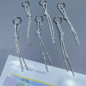 Crystal Key <b>Chains</b> Handmade Artificial Leather Pendant With Synthetic Crystals Portable DIY Jewelry Accessories - Product Image 4