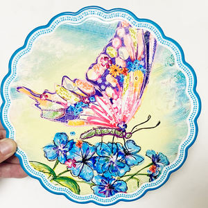 Tapis <span class=keywords><strong>de</strong></span> Pot en céramique perlé <span class=keywords><strong>de</strong></span> dentelle <span class=keywords><strong>de</strong></span> <span class=keywords><strong>fleur</strong></span> <span class=keywords><strong>de</strong></span> printemps <span class=keywords><strong>de</strong></span> vente chaude Production d'usine originale Tapis et tampons <span class=keywords><strong>de</strong></span> haute qualité - Product Image 3