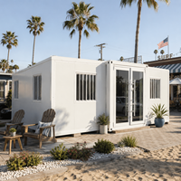 Maison Modulaire Conteneurisée de Luxe Moderne avec Double Vitrage Trempé, Maison Préfabriquée Écologique pour Chambre et Utilisation en Extérieur (Parc)