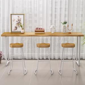 Современная Коммерческая барная мебель высокий стол стул комбинированный для дома гостиной Простой Настенный длинный стол для гостиниц - Product Image 4