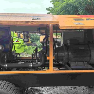 Pompe à béton SANY d'occasion HBT6006A-5 avec vanne à clapet motorisée, reconditionnée - Product Image 1