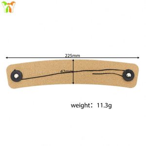 In Stocked <b>Cork</b> Sleeve Glass Cup PU Leather Cup Wrap Eco-Friendly <b>Cork</b> Cup Holder Anti-Slip Protector for Iced Drinks - Product Image 2