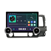 Radio mobil 2Din 11.8 inci Android, untuk Honda Civic 2005-2011 RHD 2K layar QLED pemutar DVD Carplay Android Auto