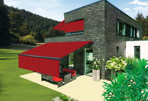 Dickson hiện đại thương mại Hướng dẫn sử dụng Patio mái hiên không thấm nước vải thoáng khí dù để che nắng cho ban công ngoài trời Khung nhôm bền - Product Image 4