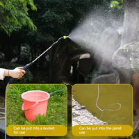 Pulverizador de jardín eléctrico de mano con tubería de 3m para riego de flores al aire libre y producto doméstico